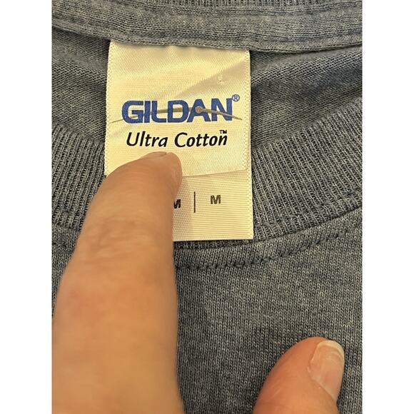 Dirty Dick’s Crab House T-Shirt Outer Banks NC Blue Gildan Ultra Cotton M - Picture 5 of 7